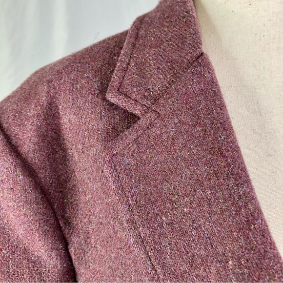 rrrruss vintage mauve wool blazer made in USA Union made 16 - Picture 2 of 10